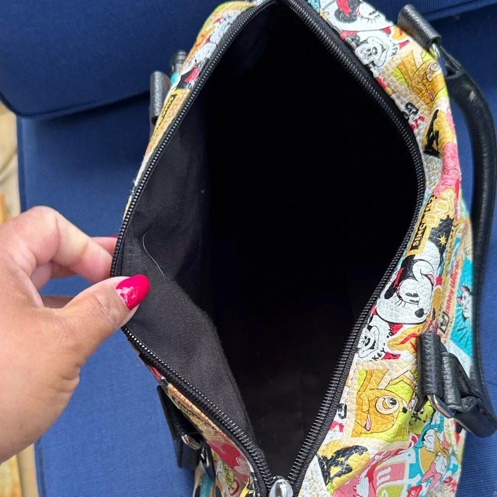 Disney Colorful Cartoon Print Satchel Bag